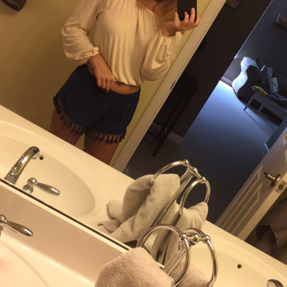 Blue shorts